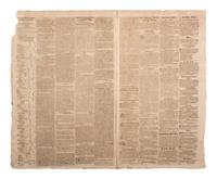 [ALABAMA - ENSLAVEMENT]. Mobile Gazette and Commercial Advertiser . 1820 issue incl. ads for enslaved.