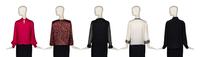 Five Designer Blouses Including Andrew Gn, Gianni Versace and Gucci