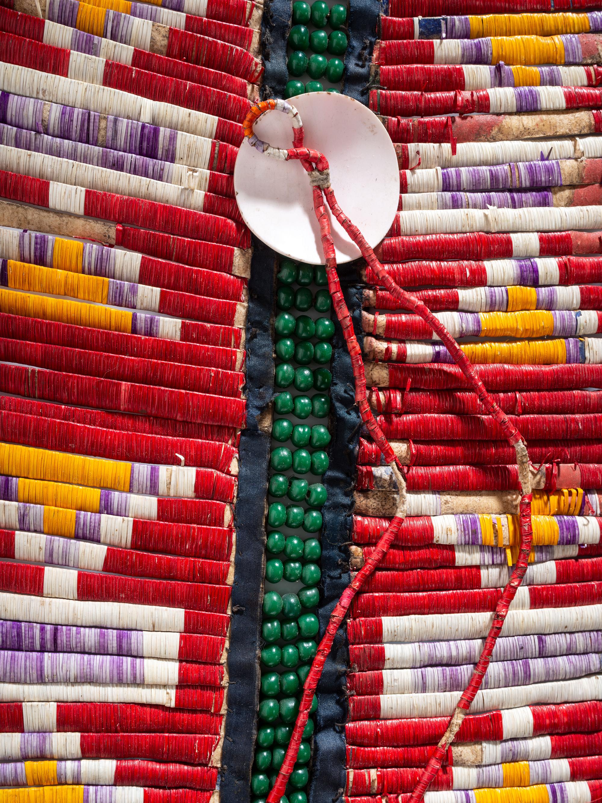 Sioux Quilled Breastplate and Hair Ornament
