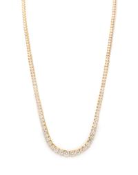 An 18 Karat Yellow Gold and Diamond Riviera Necklace, 18.40 dwts.