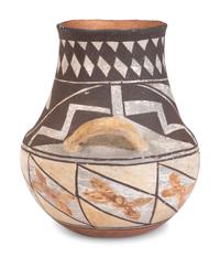 Acoma Four Color Pottery Jar