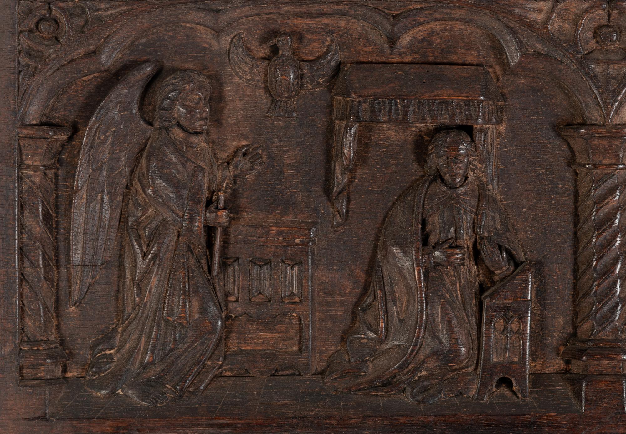 A Renaissance Revival Carved Oak Panel