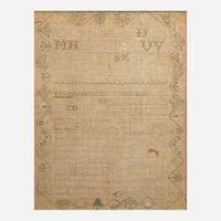 A group of four English needlework samplers early 19th century