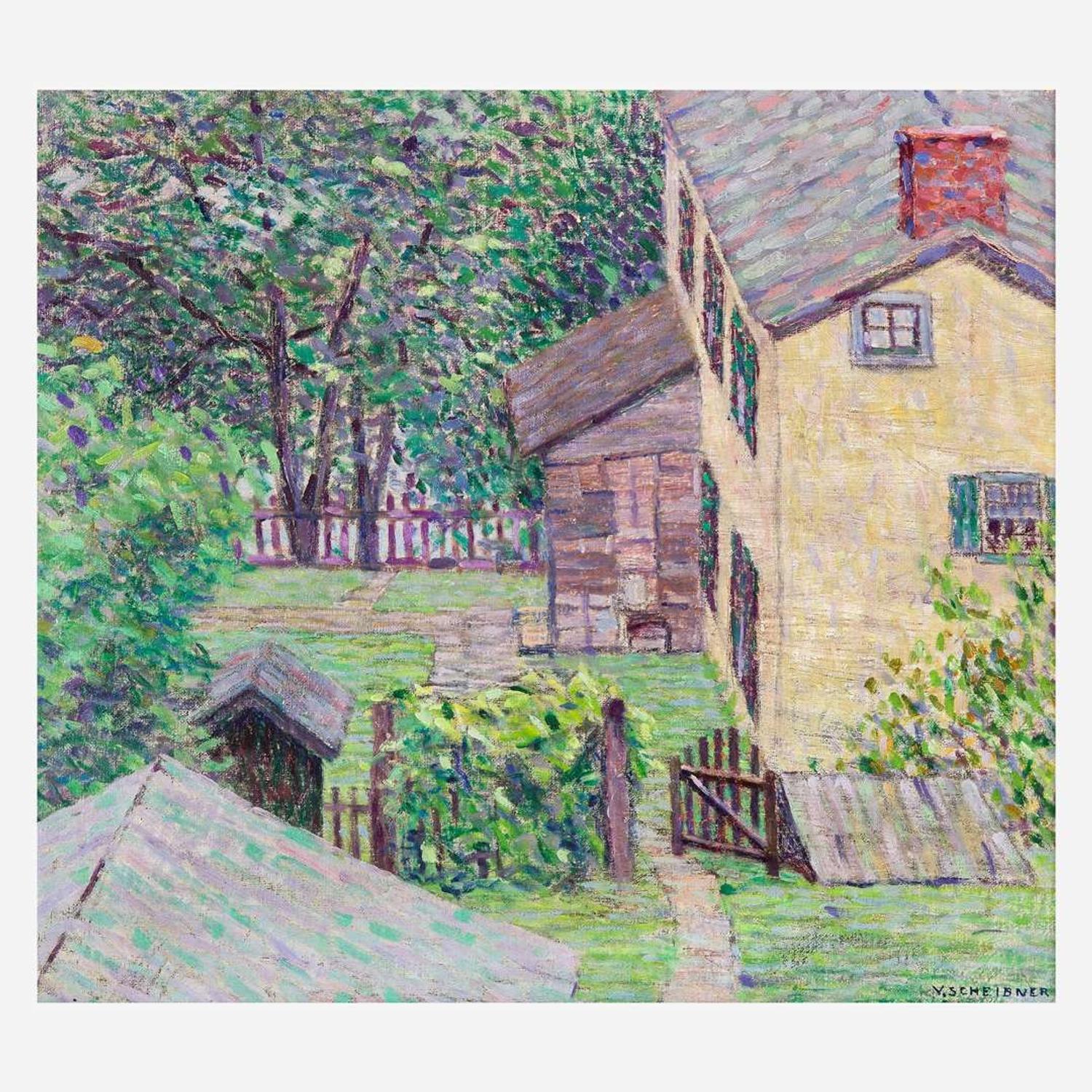 Vira B. McIlrath Scheibner (American, 1889-1956) Toll Gate