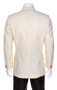 A Gianni Versace White Wool Men's Dinner Jacket, Size 48.