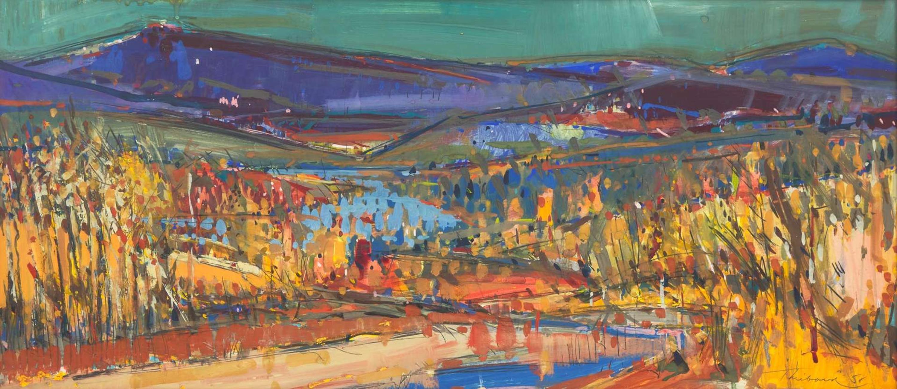 Wayne Thiebaud (American, 1920-2021) - River Canyon at Folsom