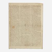 [Americana] [First Continental Congress] (Jay, John, and John Dickinson) Supplement to the Edinburgh Advertiser