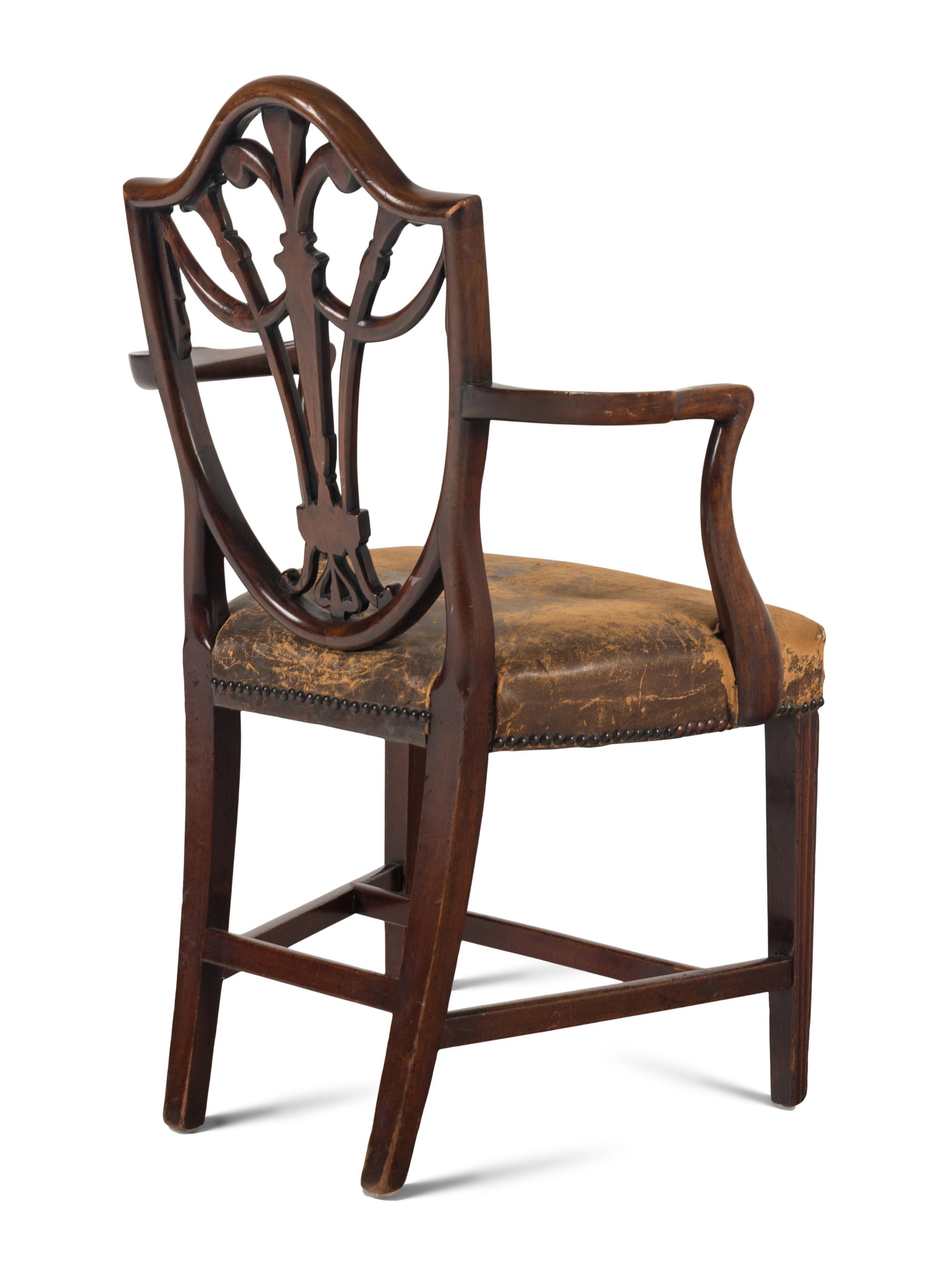 A George III Mahogany Armchair