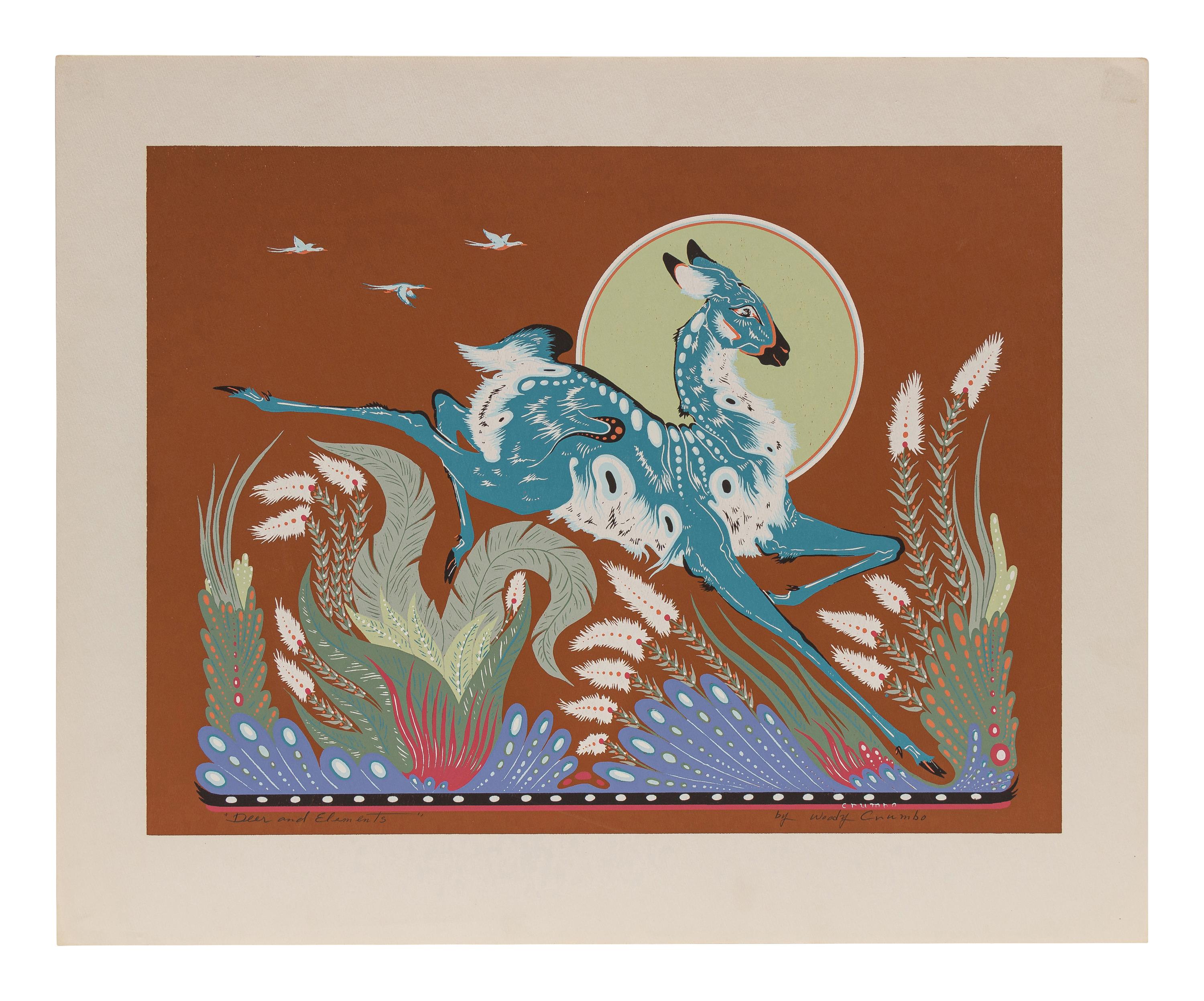 Two Works: Deer and Elements I and Deer and Elements II