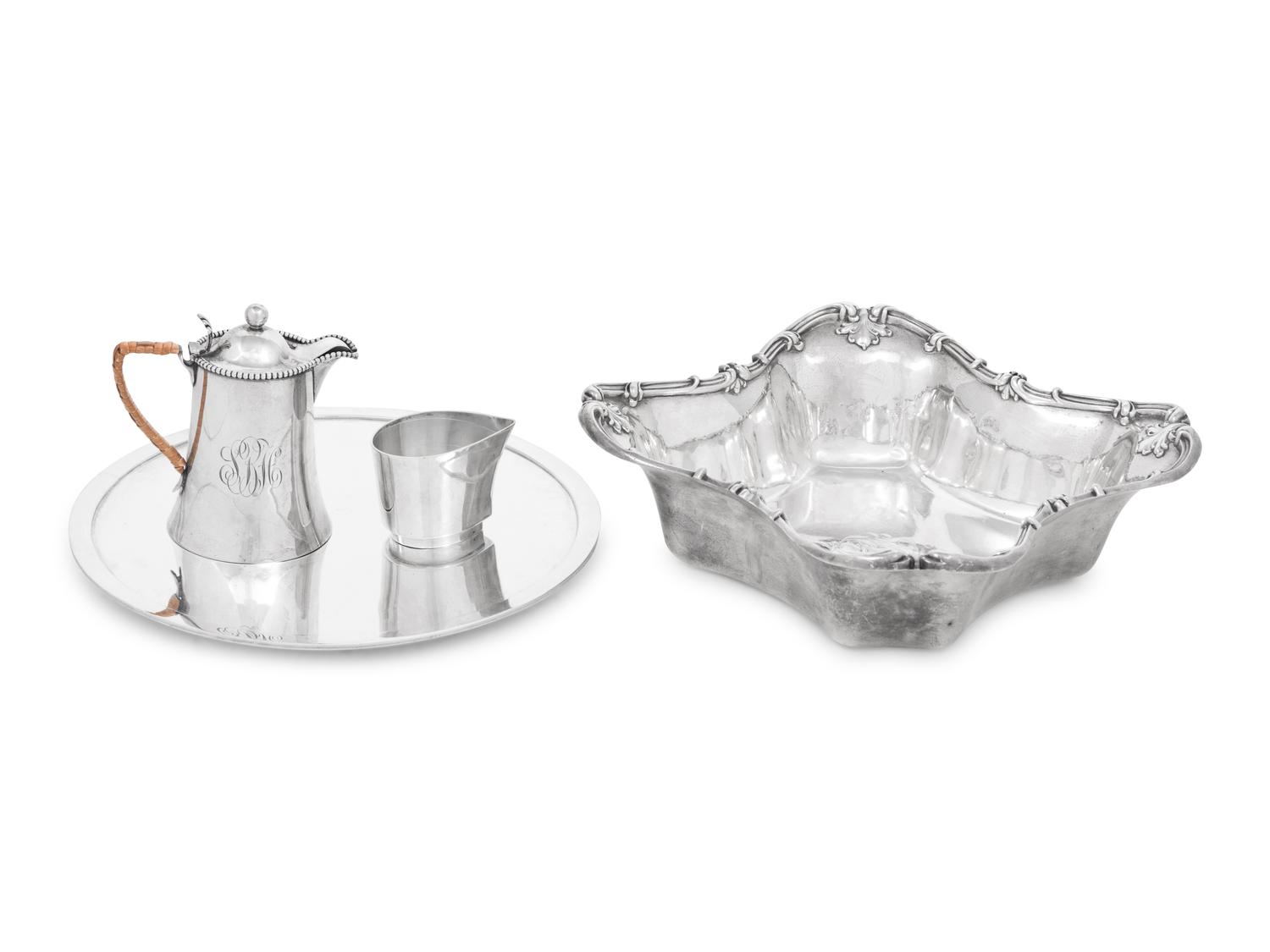 Four American Silver Table Articles