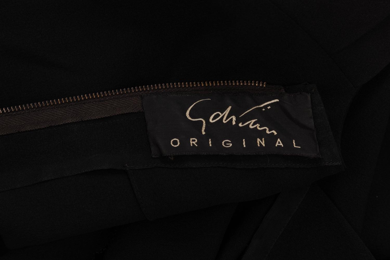 Adrian Black Dress, 1940-50s