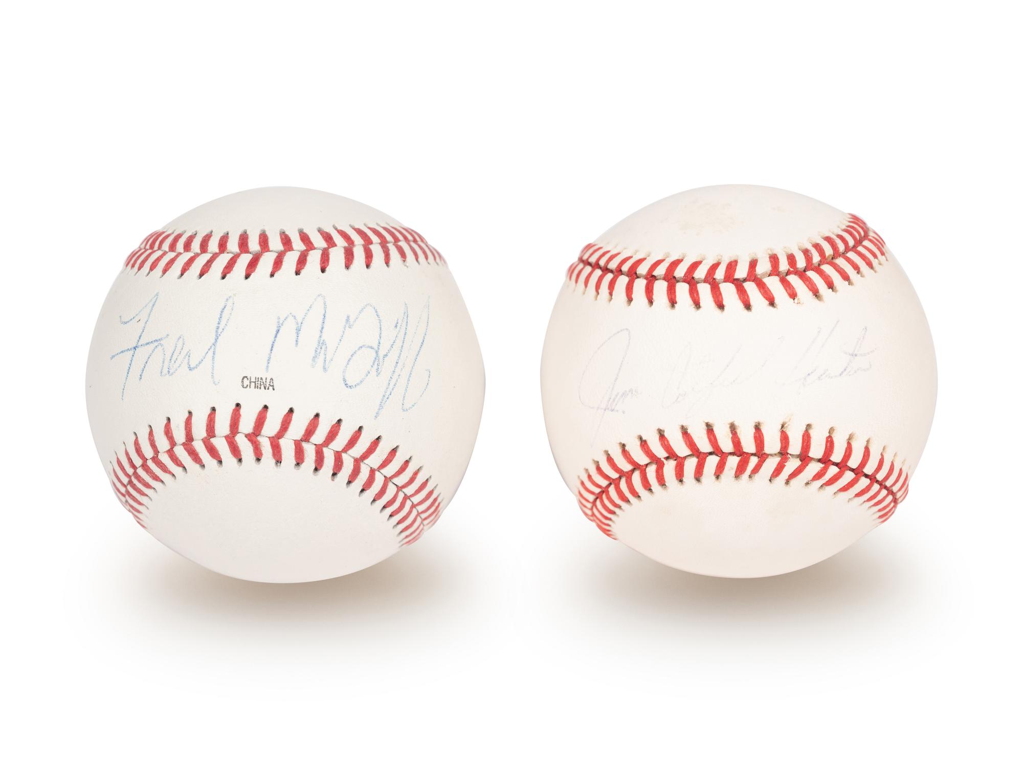 A Group of Eight Hall of Fame and Notable Signed Autograph Baseballs (Beckett Authentication Services BAS Certified),