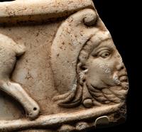 A Roman Marble Basin Fragment