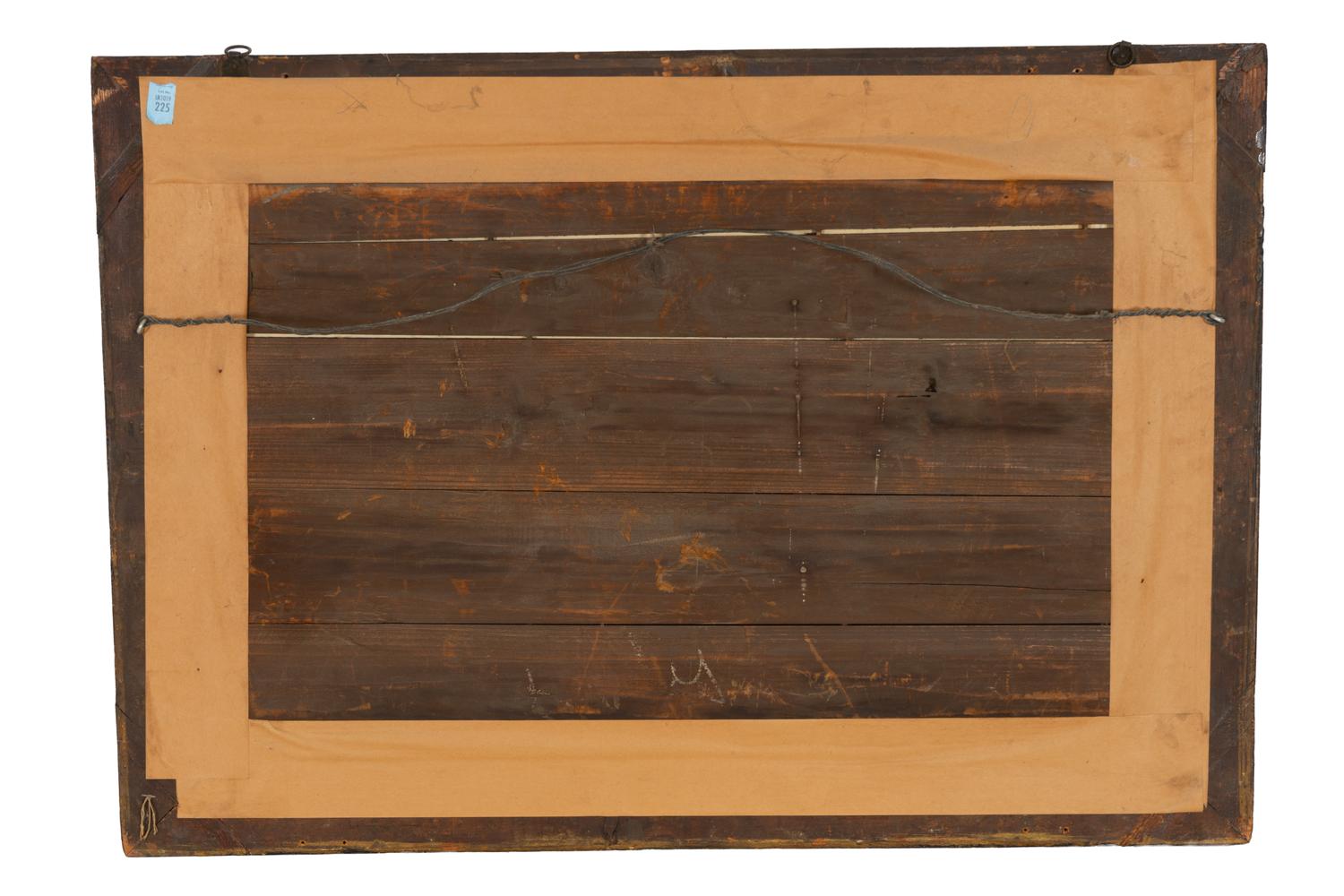 A Chinese Export Reverse-Painted Mirror