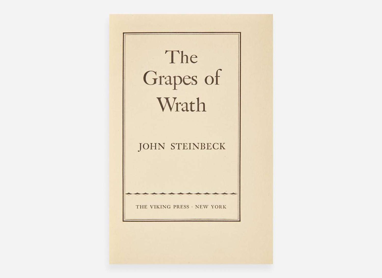 [Literature] Steinbeck, John: The Grapes of Wrath