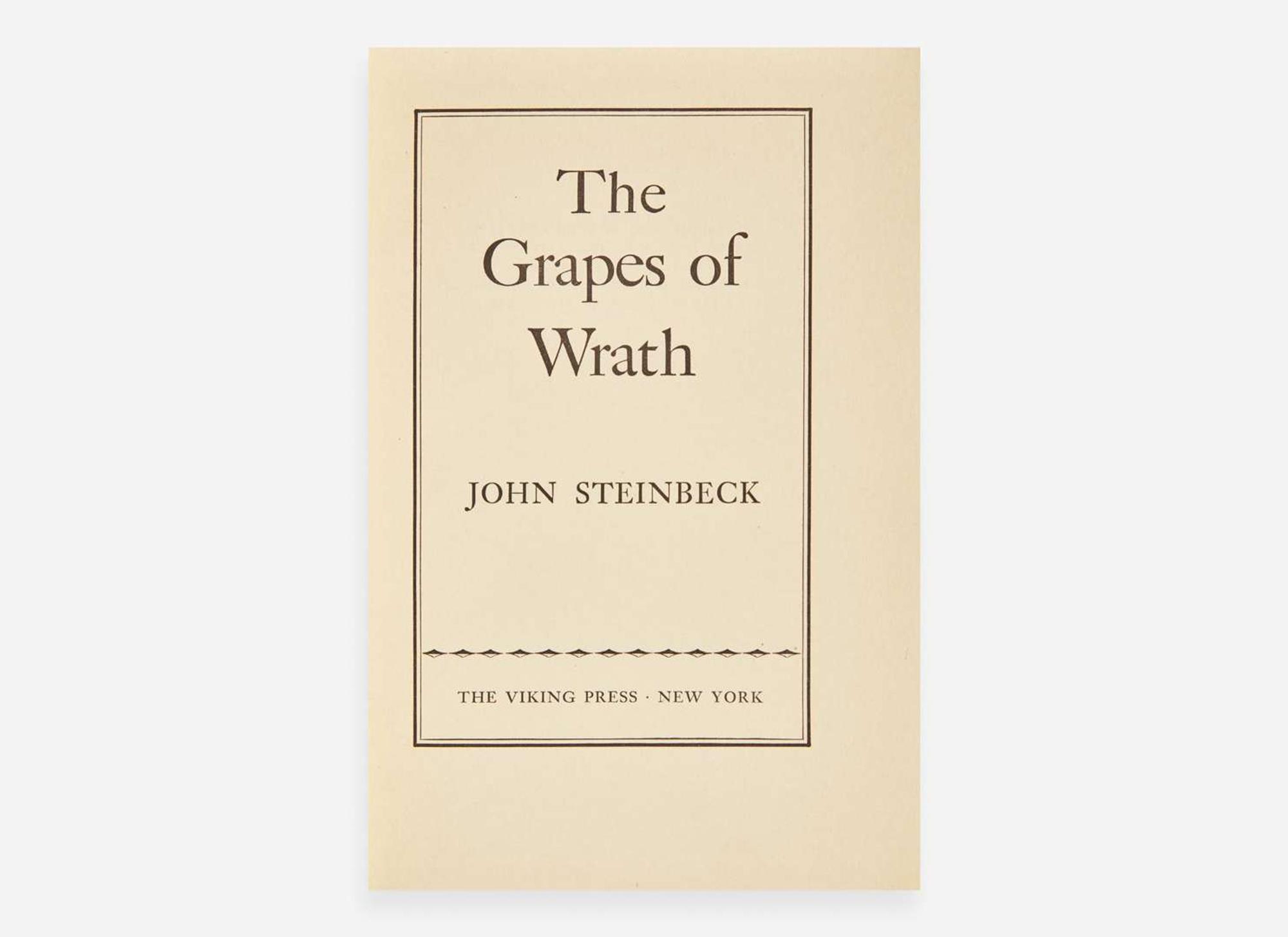 [Literature] Steinbeck, John: The Grapes of Wrath