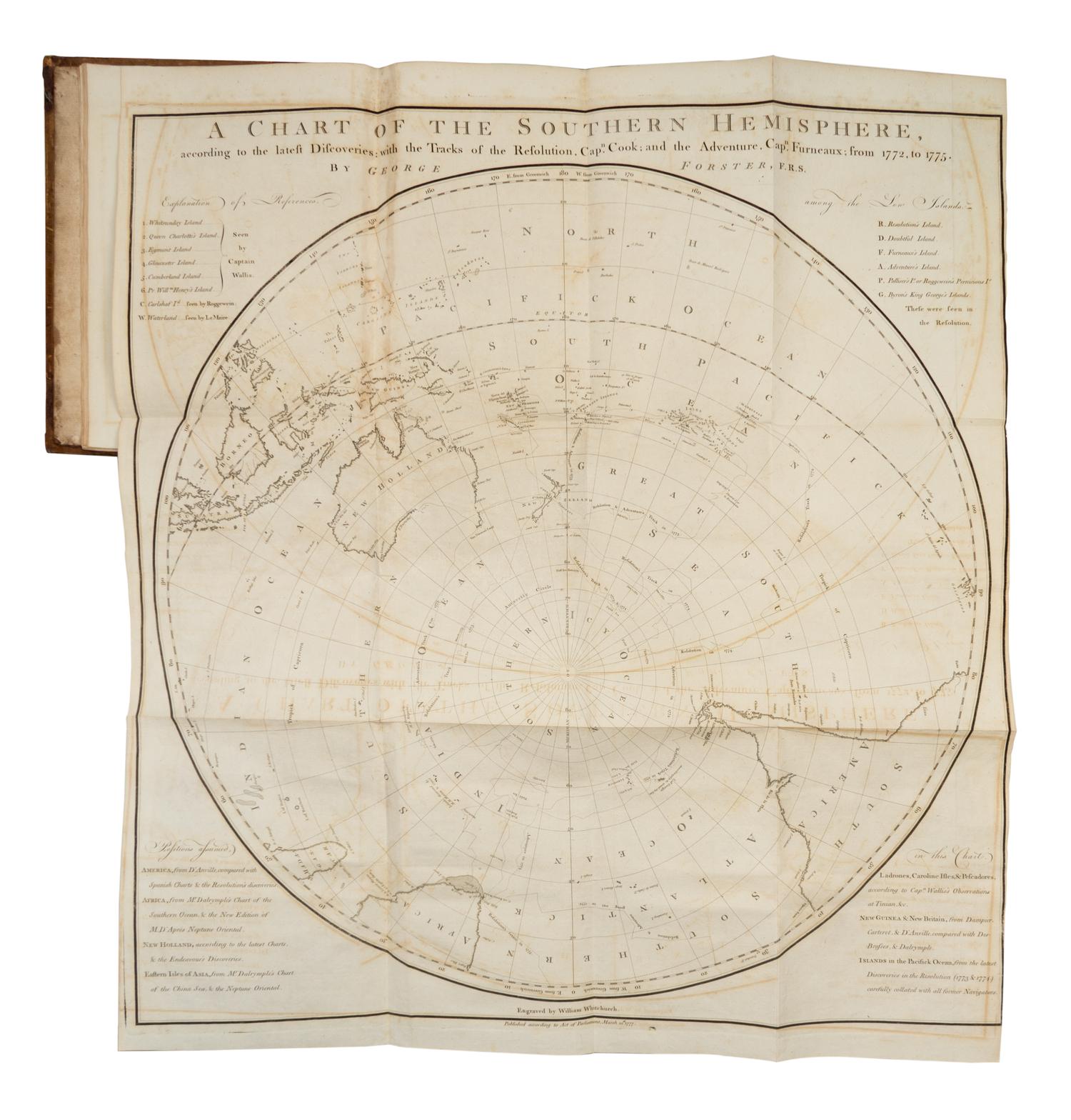 FORSTER, Johann Georg Adam. A Voyage Round the World, in His Britannic Majesty's Sloop Resolution. London, 1777. FIRST EDITION.