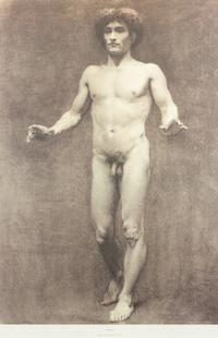 Three Nude Male Prints, , from the Royal Academy Life Class, 1887 and 1888, Adonis, Apollo and Odysseus
