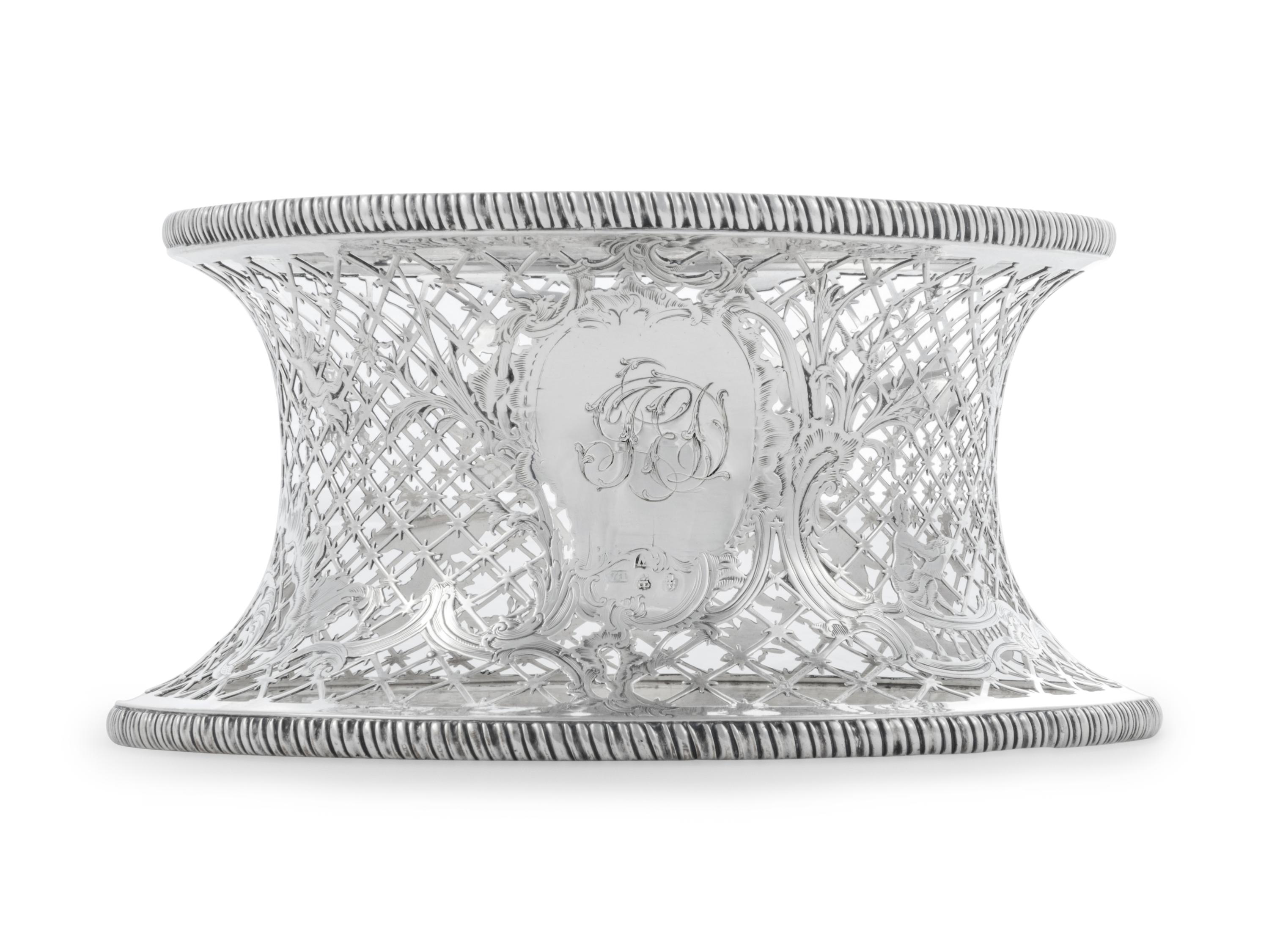 An Irish George III Silver Dish Ring
