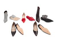 Five Pairs of Designer Shoes: One Christian Louboutin, Two Manolo Blahnik, One Jimmy Choo, One Gucci, 2000s — Master Bedroom