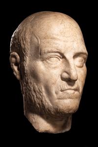 A Roman Marble Portrait Head of a Patrician