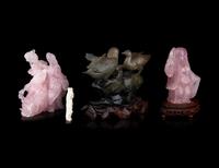 Four Chinese Hardstone Figures