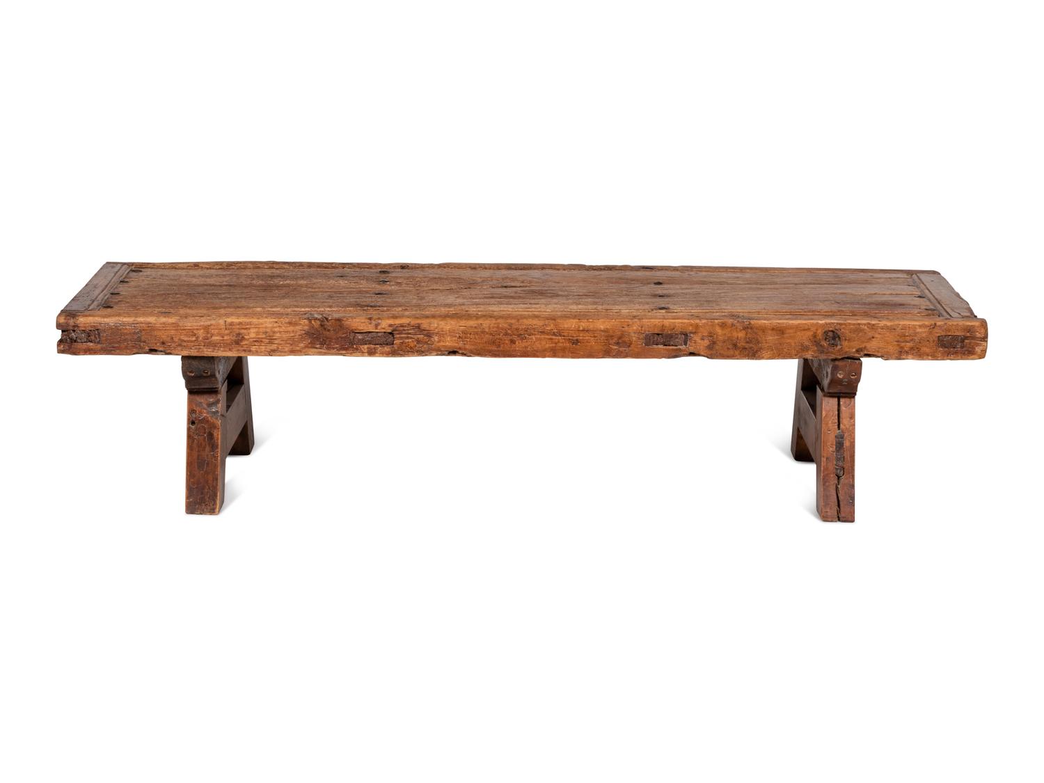 A Rustic Hacienda Style Door Converted to a Low Table