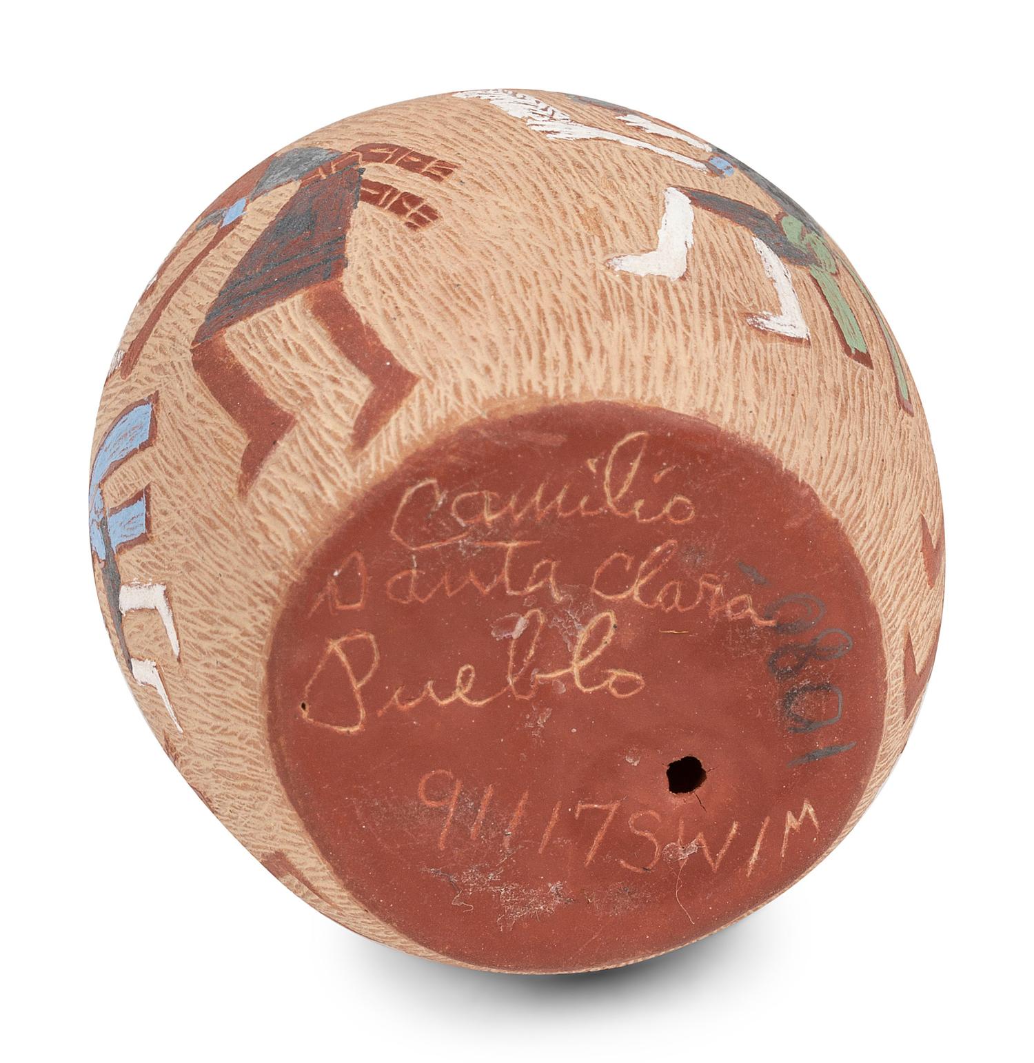 Collection of Santa Clara Miniature Sgraffito Pottery