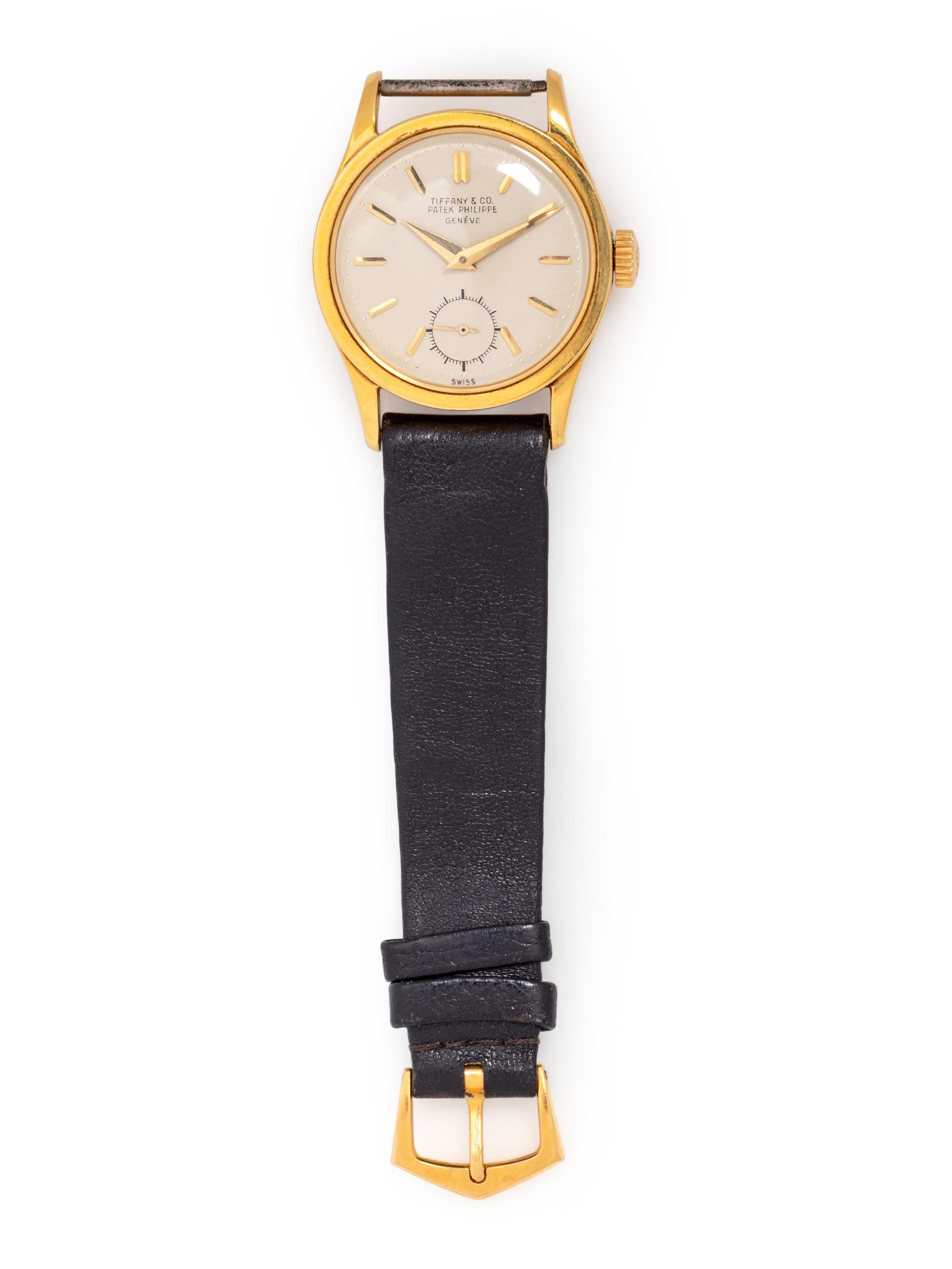 PATEK PHILIPPE, TIFFANY & CO., 18K YELLOW GOLD WRISTWATCH