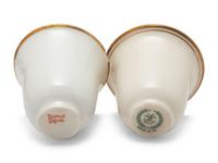 A Set of Twelve American Silver Coffee Cups and Saucers