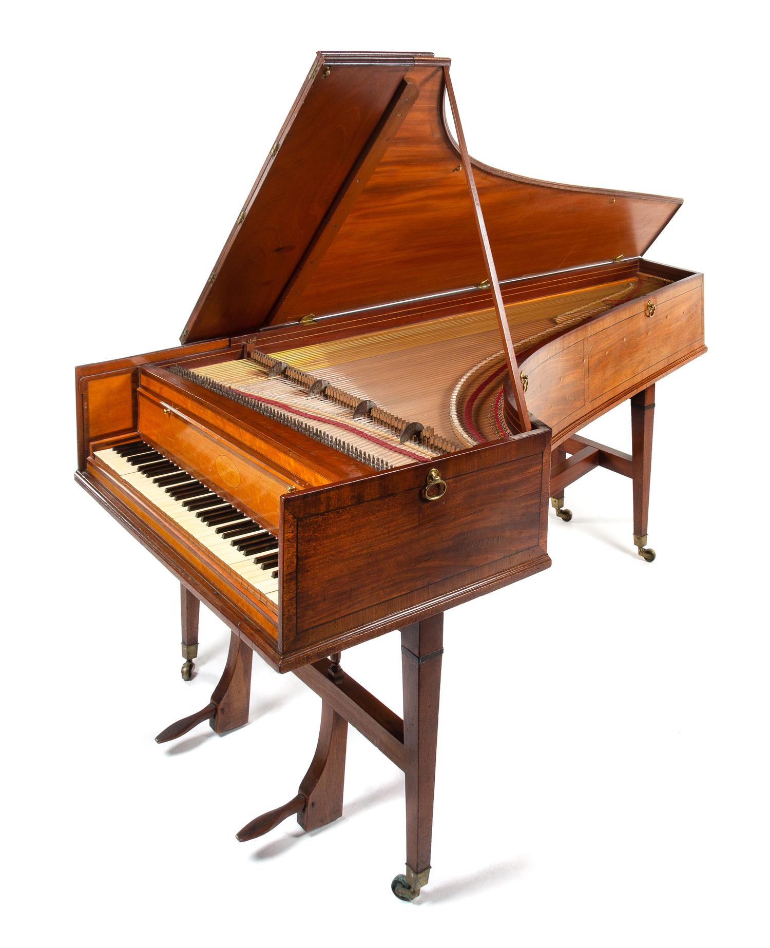 A Continental Mahogany Pianoforte Width of case 42 1/2 inches. — CIRCA 1800