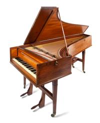 A Continental Mahogany Pianoforte Width of case 42 1/2 inches. — CIRCA 1800