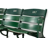 A Set of Three Vintage Wrigley Field Chicago Cubs Stadium Seats,