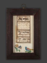 Two Hand-Drawn Bookplate Frakturs