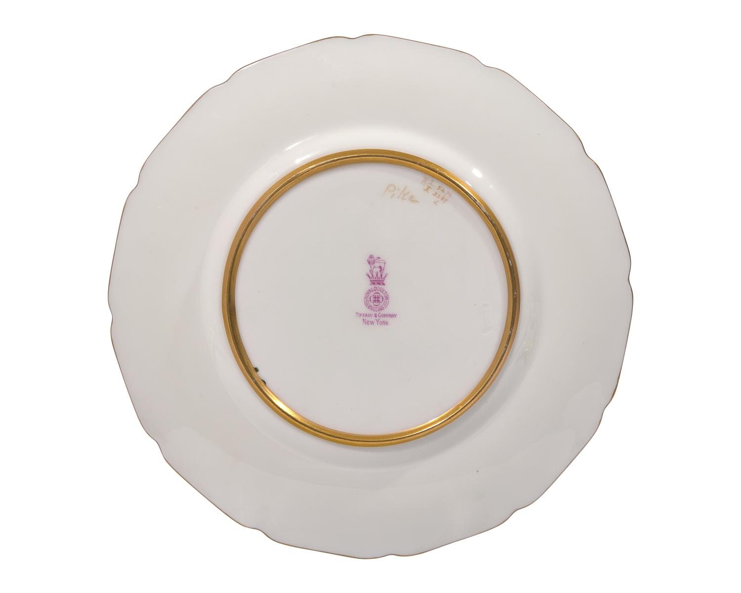 A Set of Twelve Royal Doulton Porcelain Ichthyological Plates