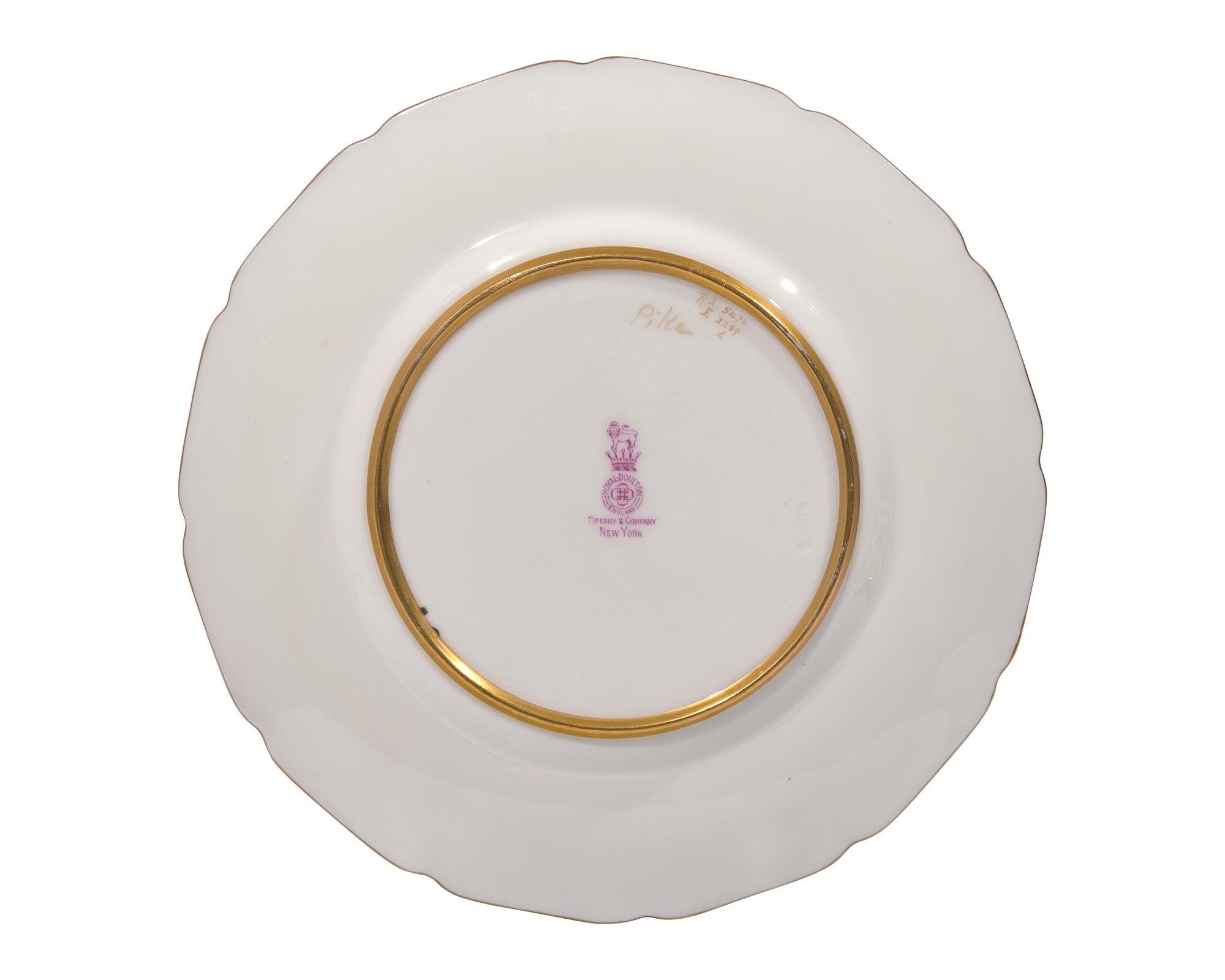 A Set of Twelve Royal Doulton Porcelain Ichthyological Plates