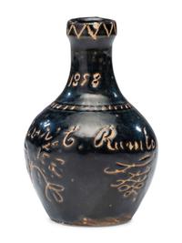 A William H. Rambo Albany Slip-Glazed and Incised Jug