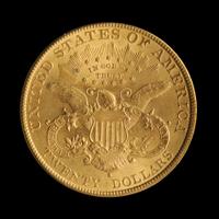 A United States 1897-S Liberty Head $20 Gold Coin