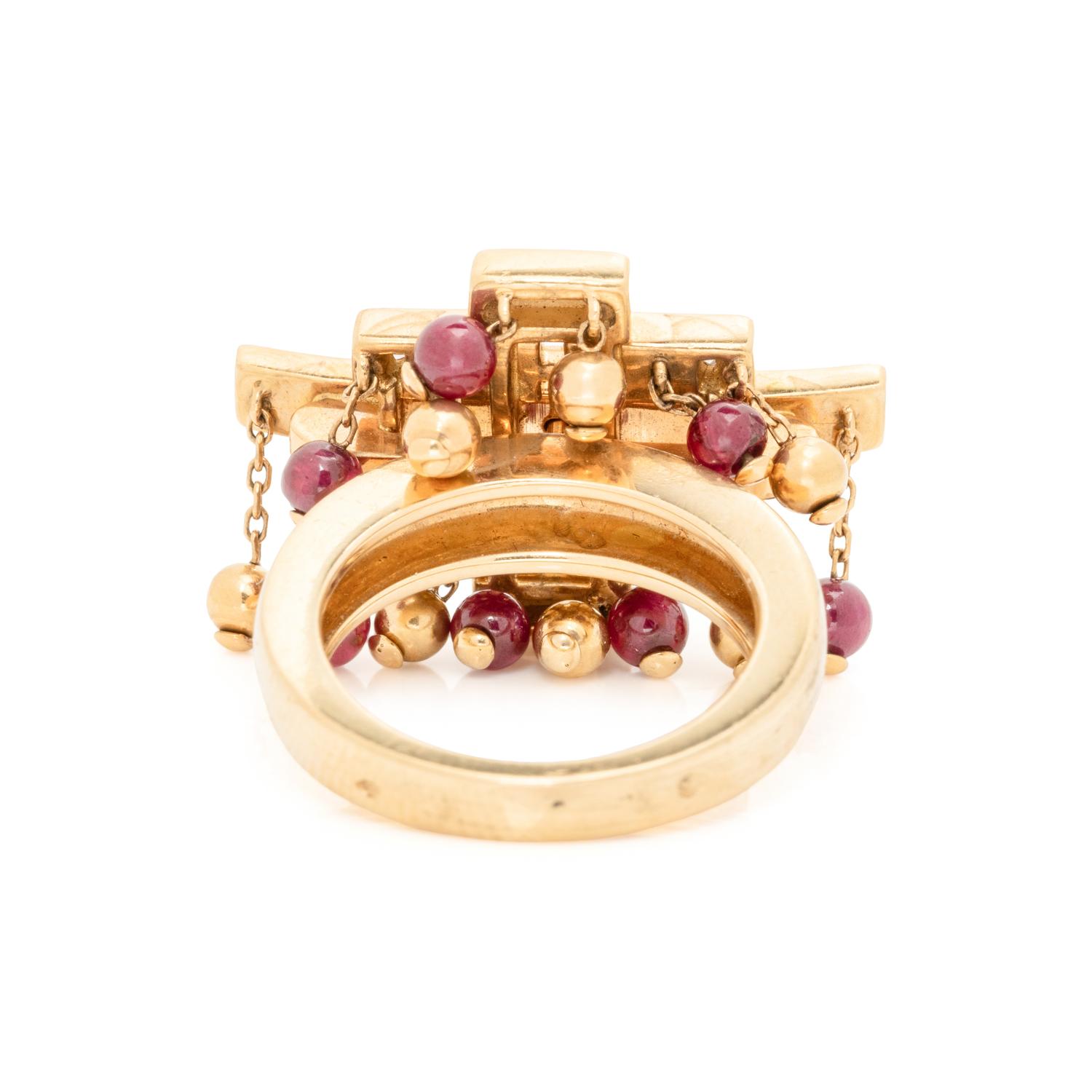 CARTIER, RUBY AND DIAMOND 'LE BAISER DU DRAGON' RING