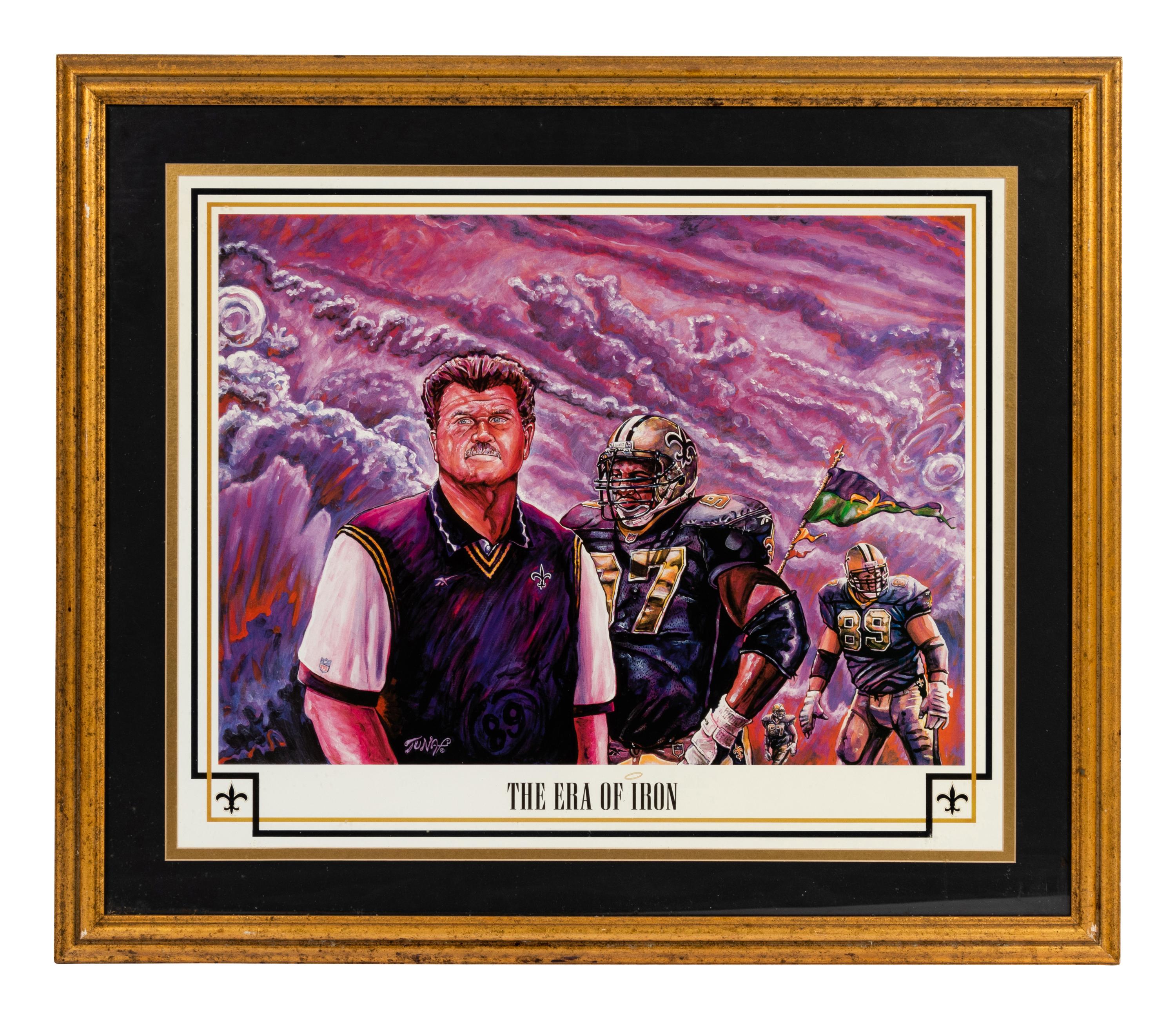 A Group of Three Mike Ditka Limited Edition Prints Formerly Displayed at Mike Ditka’s Restaurant