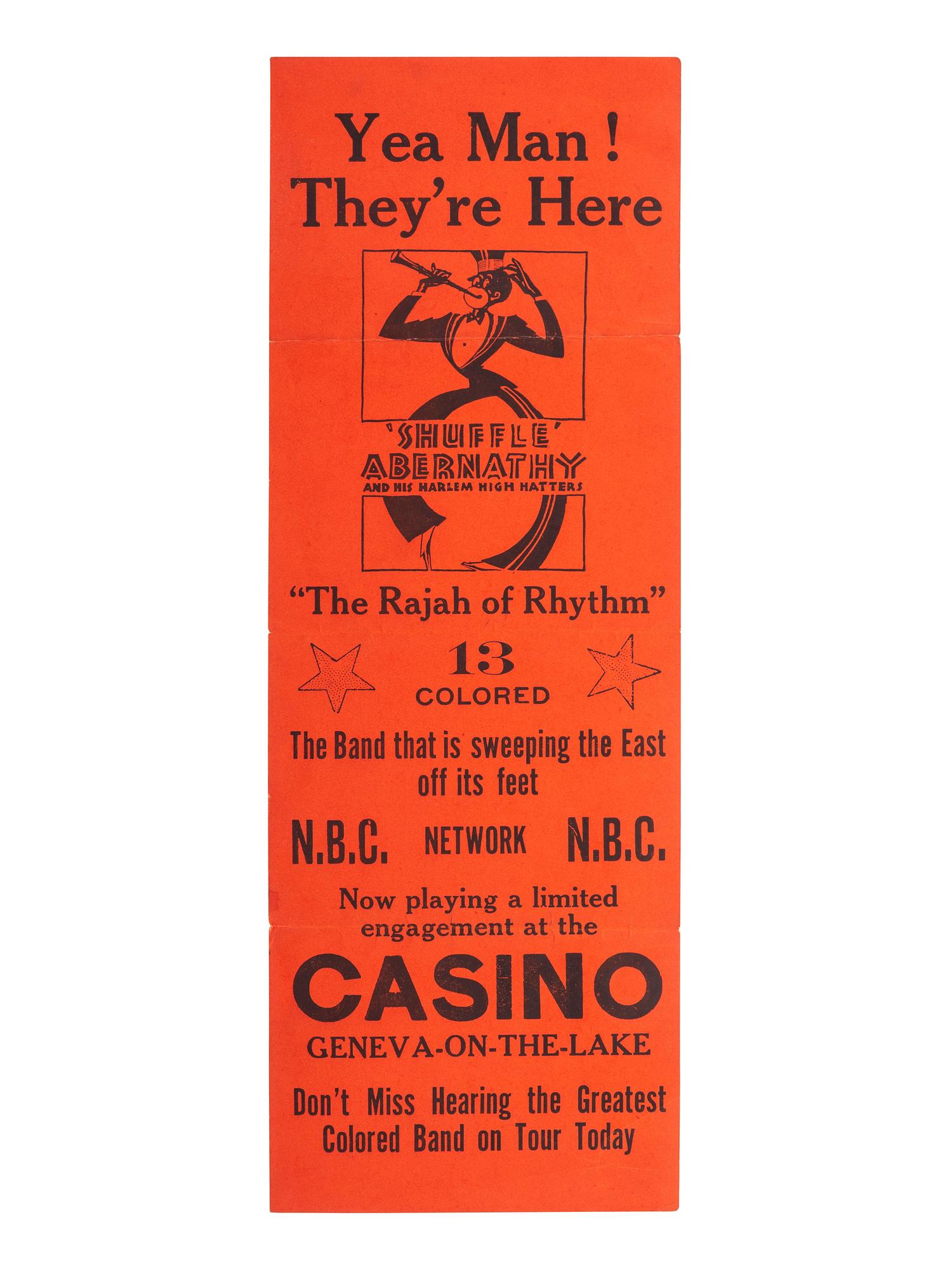 [THEATER]. A group of 4 advertisements and song books for burlesque theater shows, comprising: