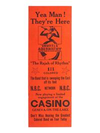 [THEATER]. A group of 4 advertisements and song books for burlesque theater shows, comprising: