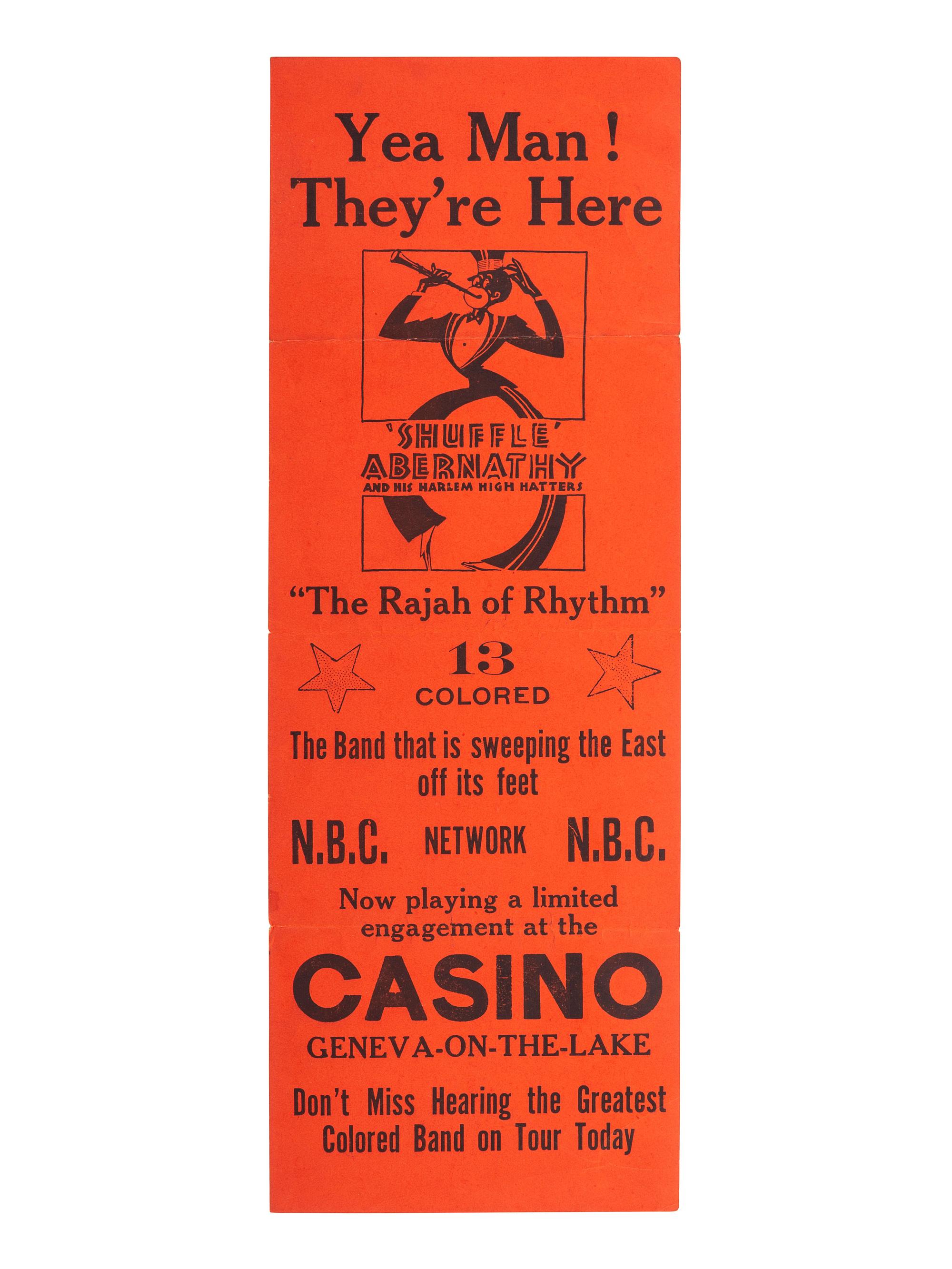 [THEATER]. A group of 4 advertisements and song books for burlesque theater shows, comprising: