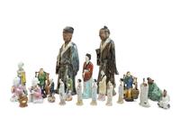 20 Chinese Porcelain and Mud Figures
