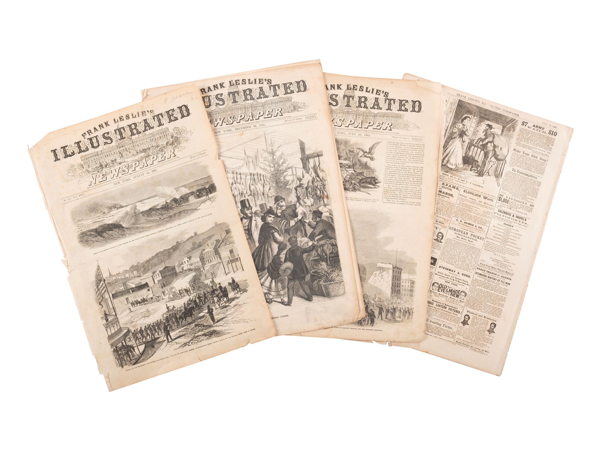 [NEWSPAPERS]. Frank Leslie's Ilustrated Newspaper .