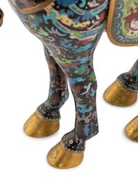 A Chinese Cloisonné Model of a Horse