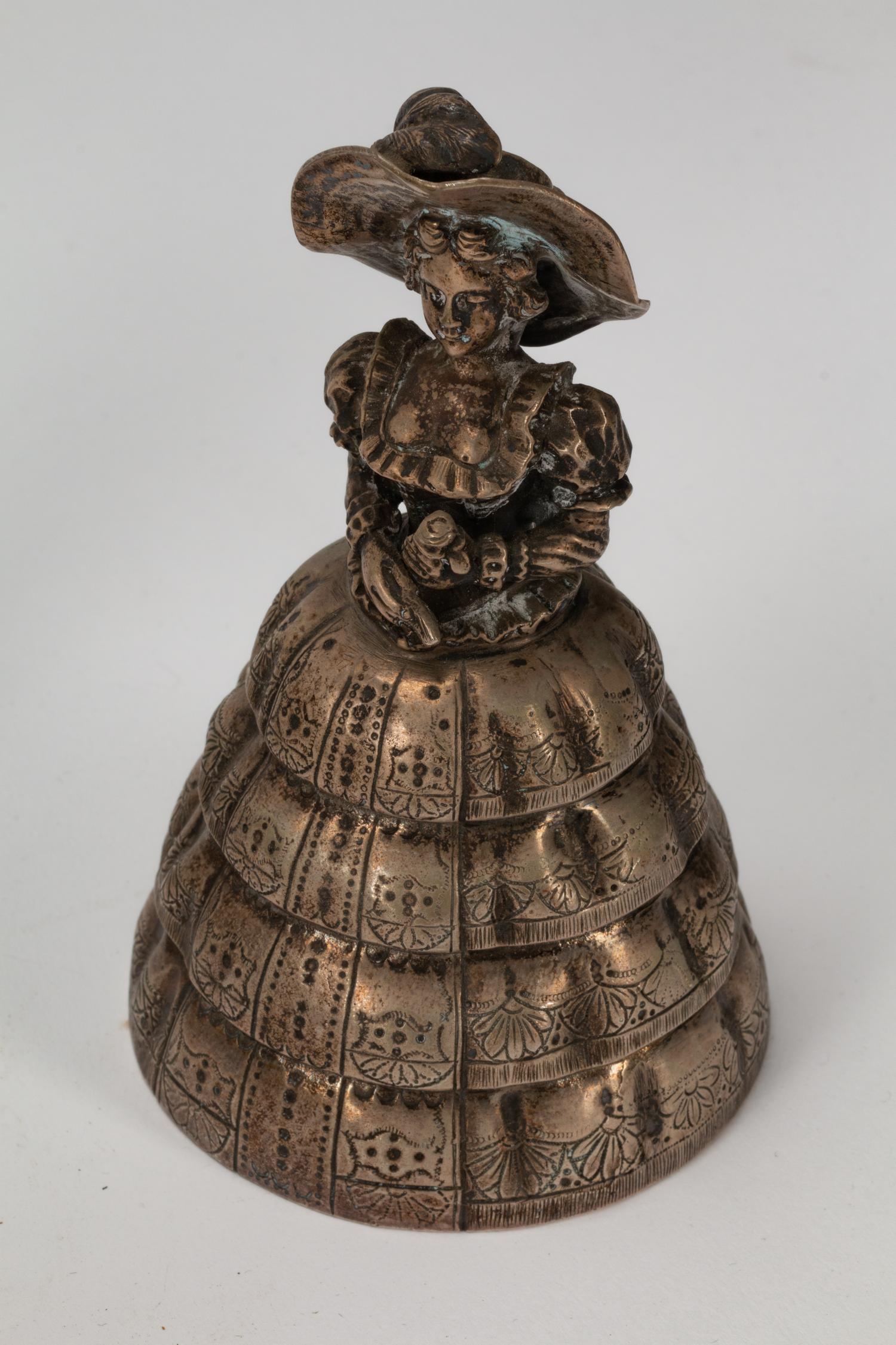 A Collection of Eighteen Continental Silver-Plate Figural Bells