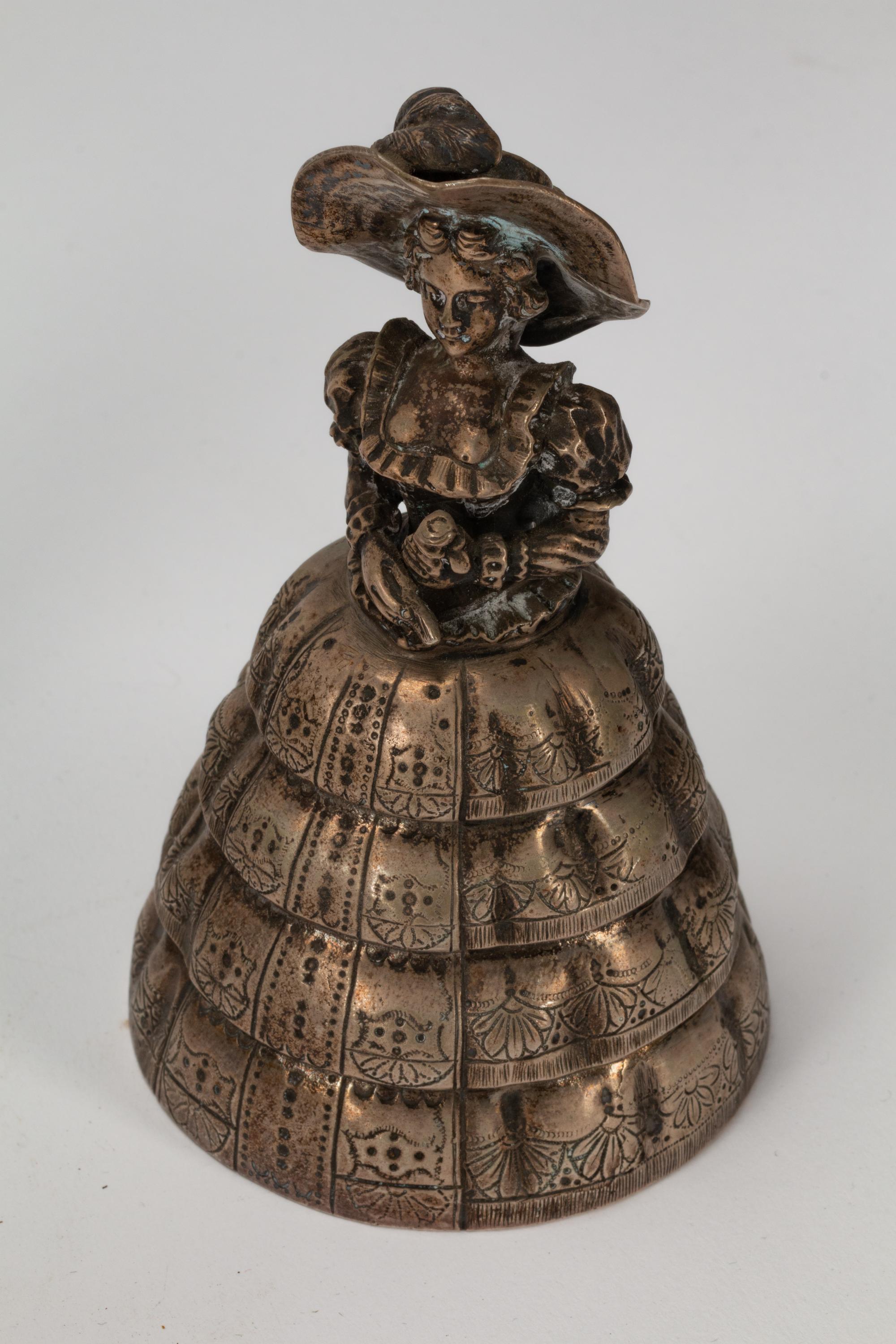 A Collection of Eighteen Continental Silver-Plate Figural Bells