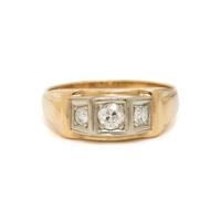 Yellow Gold and Diamond Ring