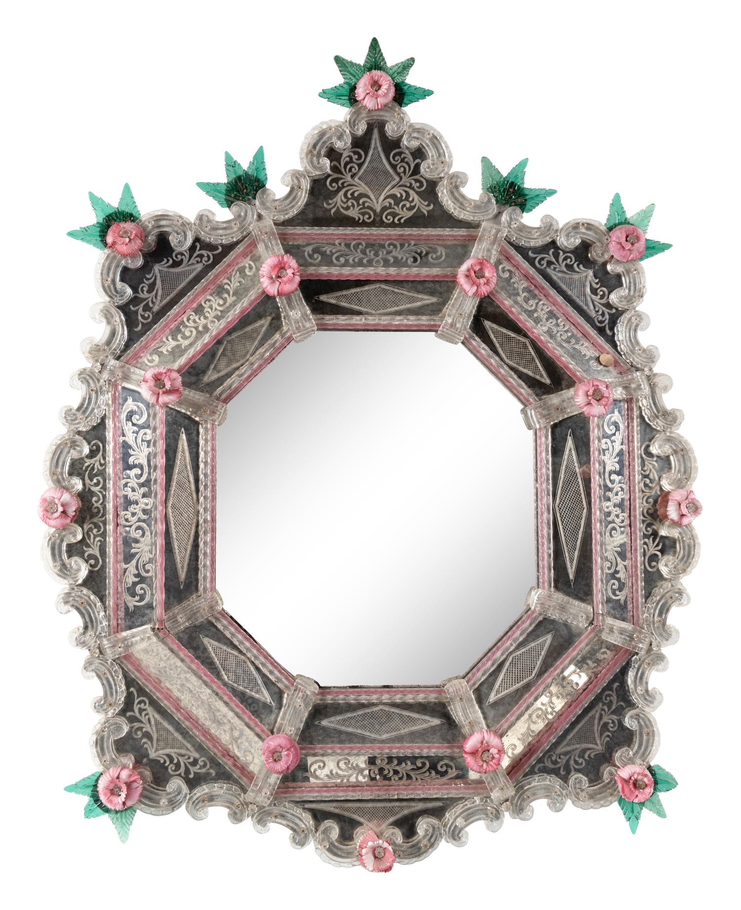 A Venetian Glass Mirror